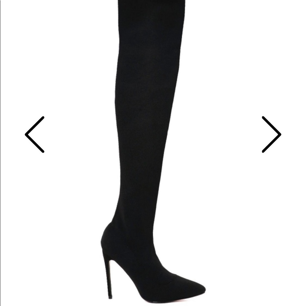 Nasty gal “hidden talent” thigh high boots